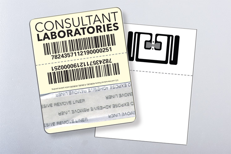 barcoded label